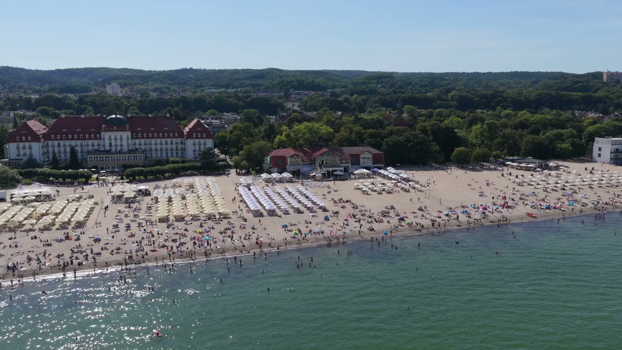 Sopot z drona, kadr z filmu