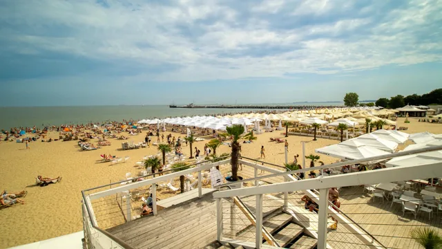 Plaża z tarasu